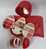 Cofanetto Trucco Grande Whale PUPA MAKE UP KIT - Face/Eyes/Lips - Celeste / Rosa / Rosso / Bianco