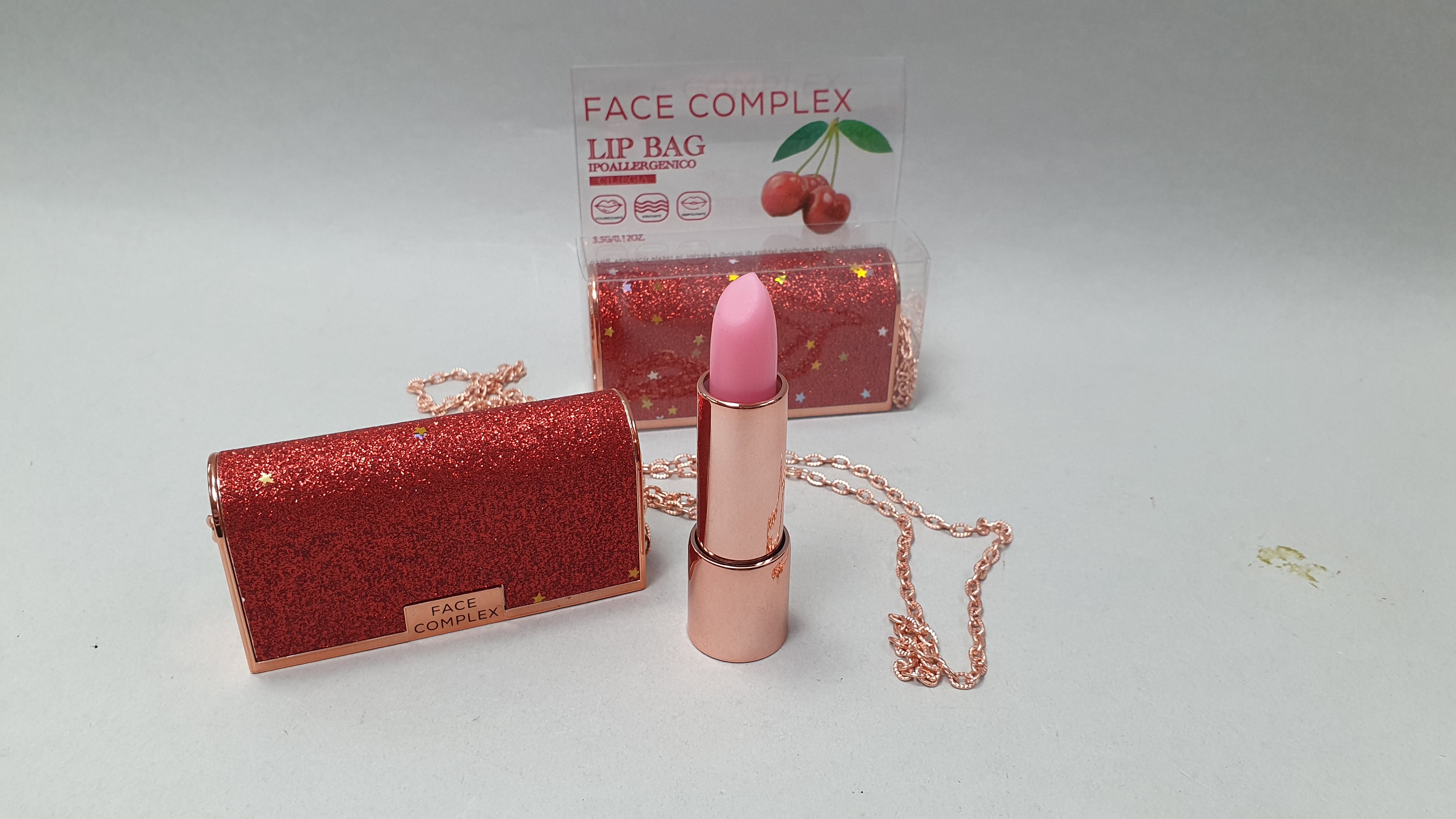 Lip bag face complex - Balsamo labbra a frutta ciliegia/ fragola/ frutti rossi/ lampone