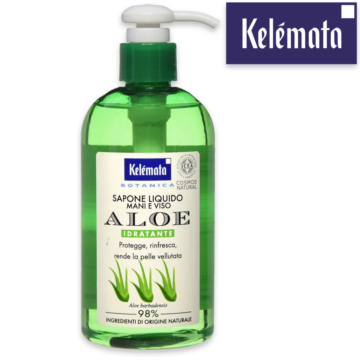 Sapone liquido mani e viso all'aloe di Kelemata