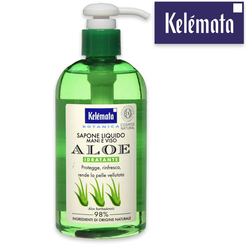 Sapone liquido mani e viso all'aloe di Kelemata