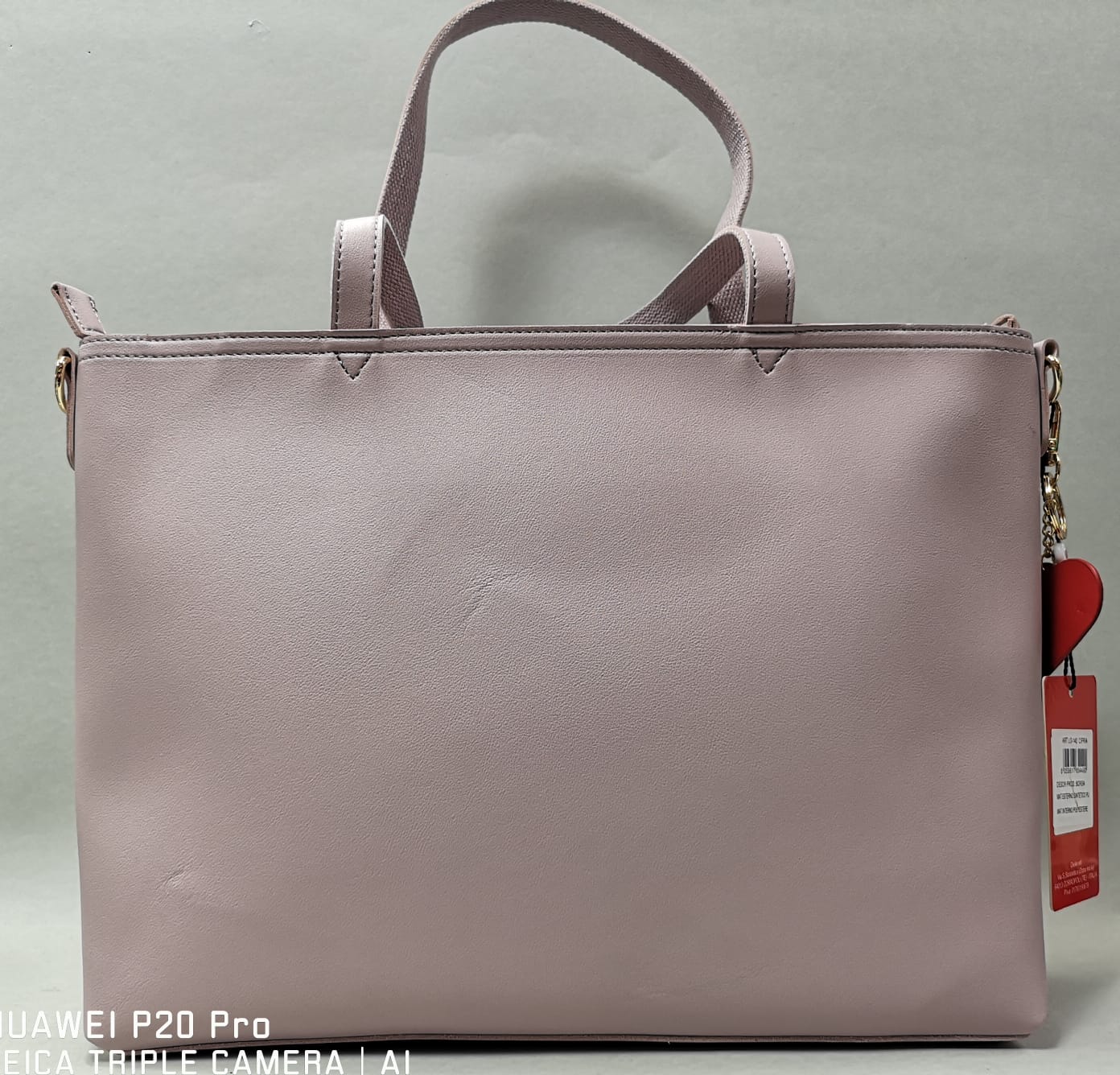 borsa a spalla con tracolla di love to love cod. LO-140 /nero/bianco/cipria/rosa