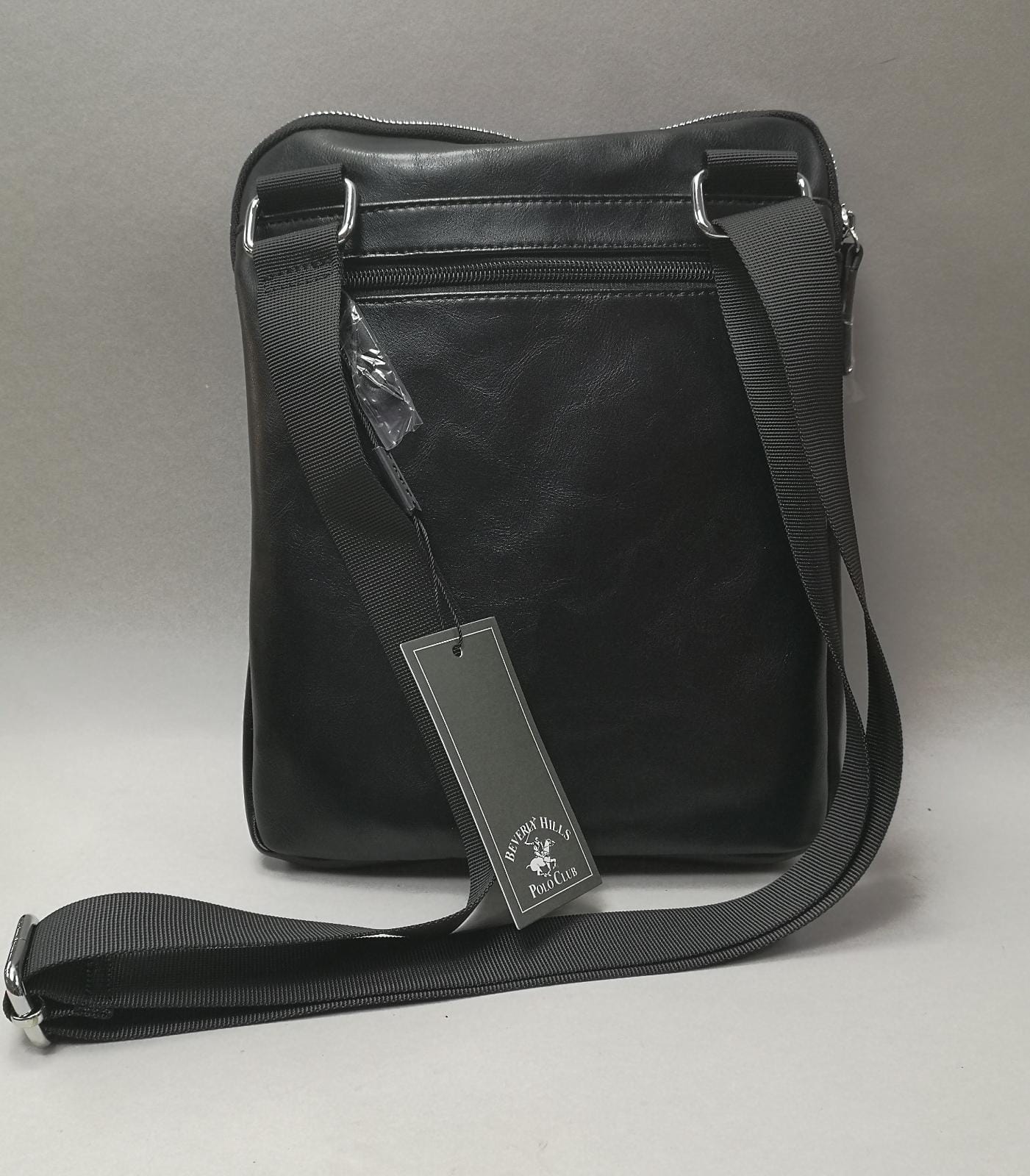 tracolla uomo di beverly hills polo club BH-1181 modello grande blu/ nero