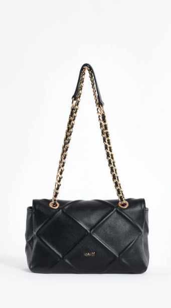 borsa a spalla donna di gaudì V3AE-11043 nero/ bianco/ corallo