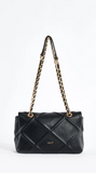 borsa a spalla donna di gaudì V3AE-11043 nero/ bianco/ corallo