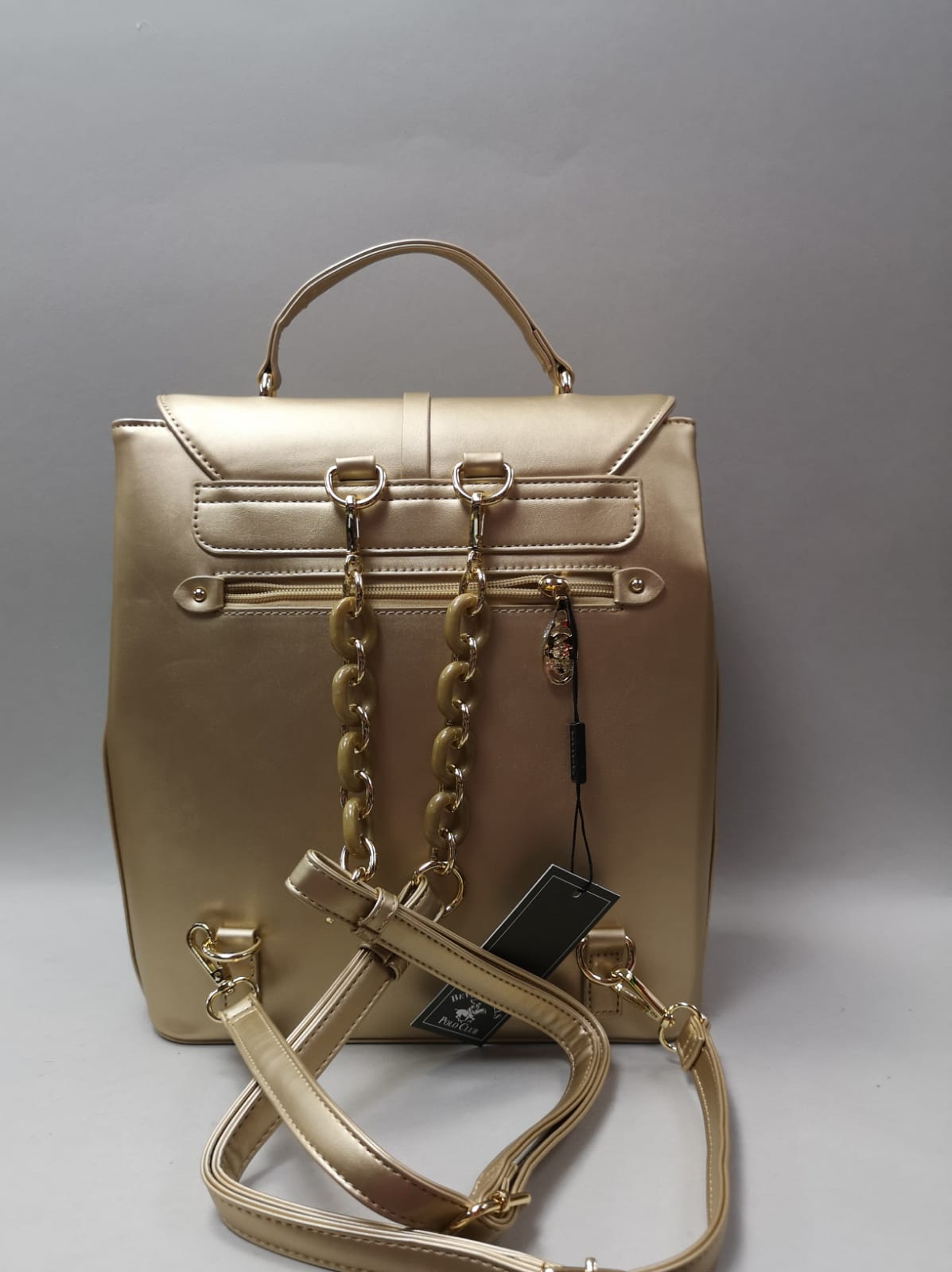 zaino donna di beverly hills polo club bh-3253 oro/blu/ bianco