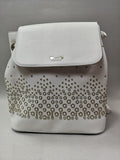 zaino donna con patta love to love art. LO-182 bianco/nero