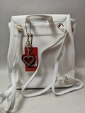 zaino donna con patta love to love art. LO-182 bianco/nero