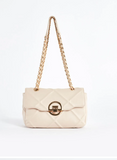 borsa a spalla donna di gaudì V3AE-11043 nero/ bianco/ corallo