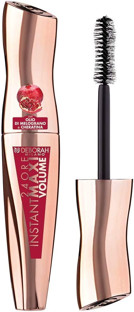 DEBORAH Kit Latta N.04 Mascara 24Ore Instant Maxi Volume Olio di Melograno + Matita