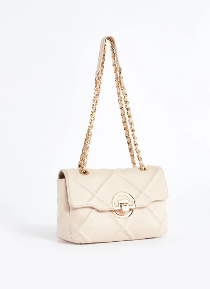 borsa a spalla donna di gaudì V3AE-11043 nero/ bianco/ corallo
