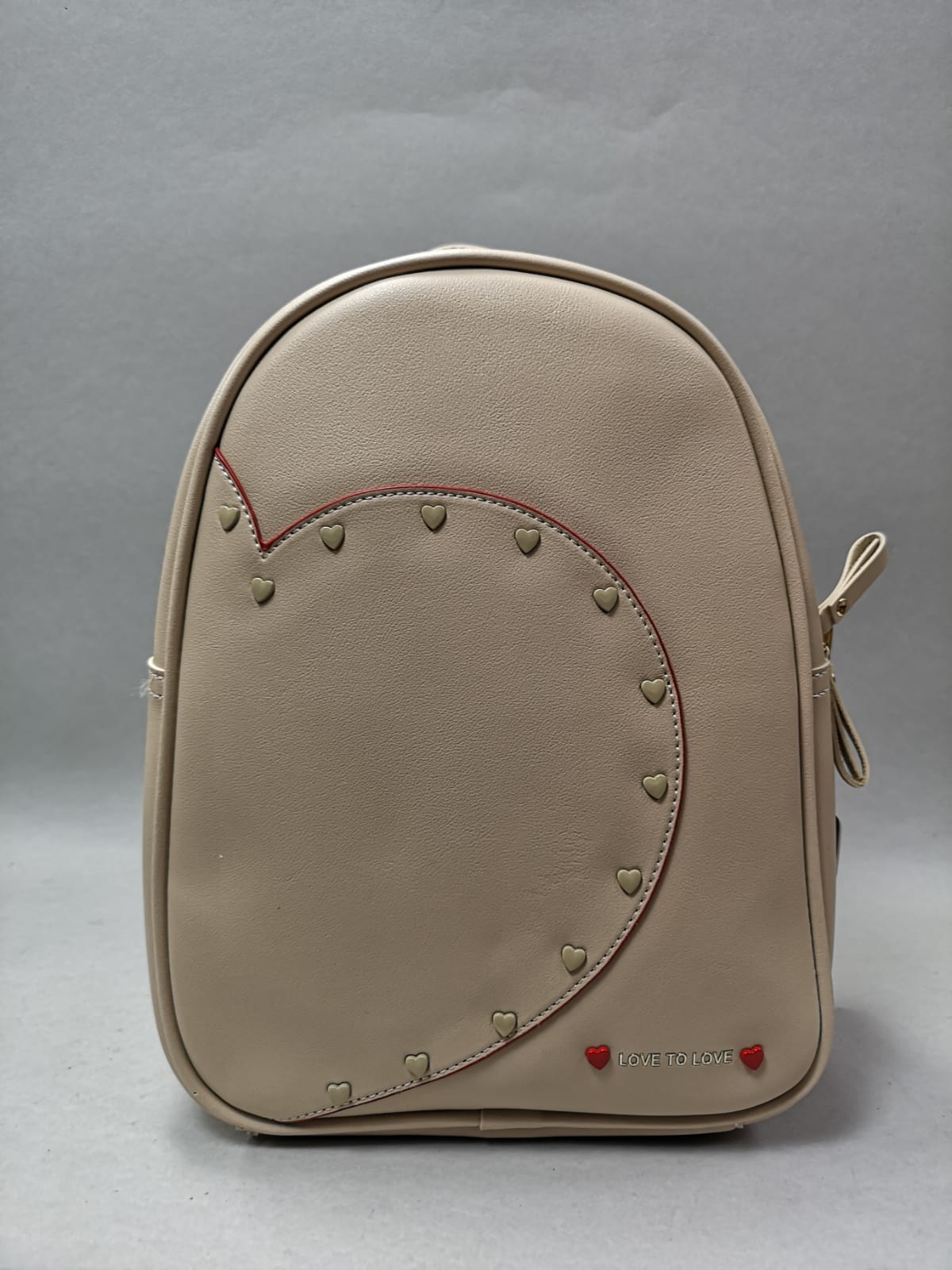 zaino donna della linea love to love cod. LO-142 col. beige,cipria,rosa,bianco,nero