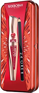 DEBORAH Kit Latta N.04 Mascara 24Ore Instant Maxi Volume Olio di Melograno + Matita
