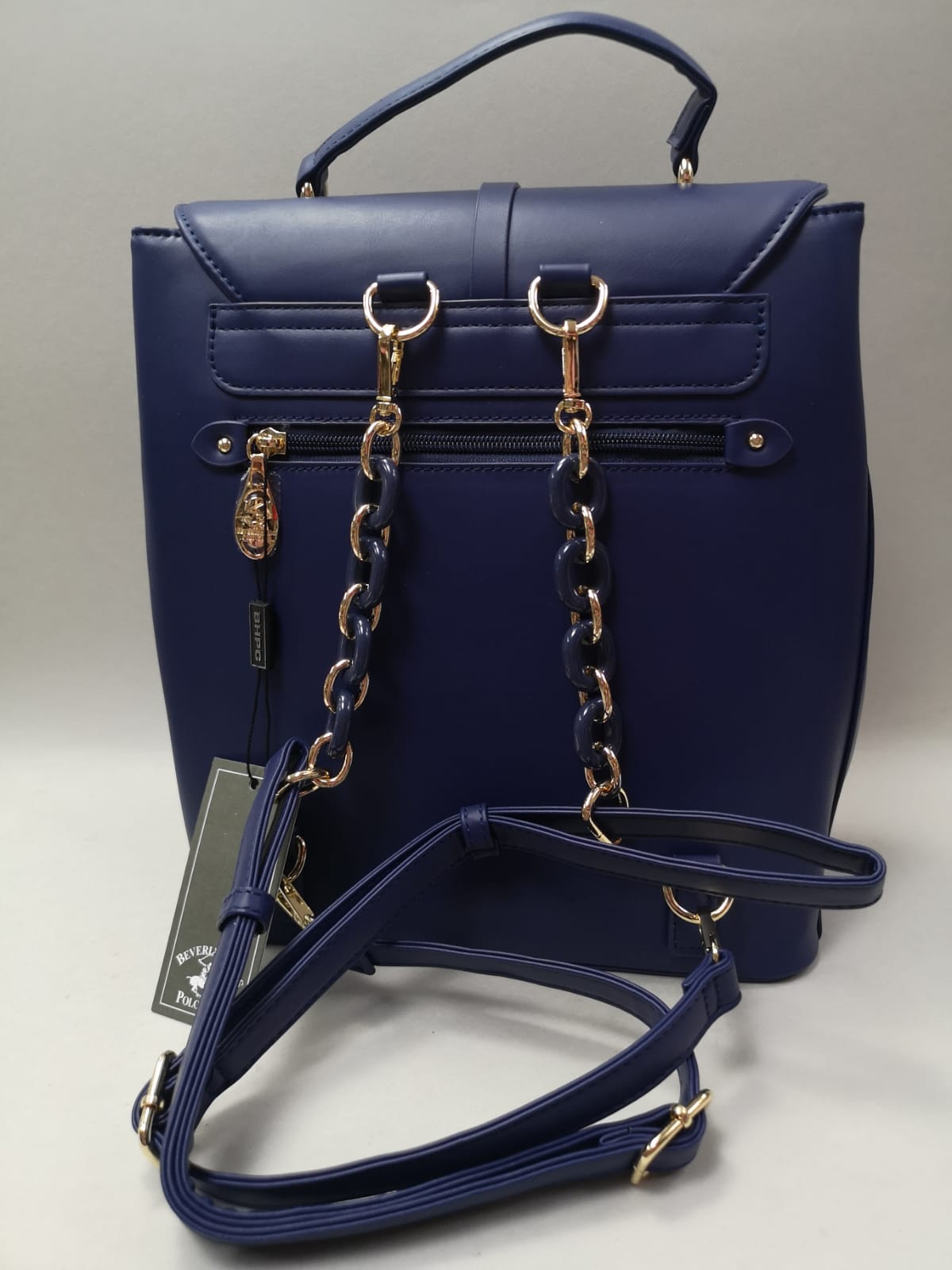 zaino donna di beverly hills polo club bh-3253 oro/blu/ bianco