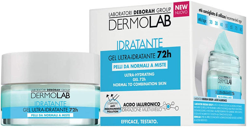 Dermolab Gel ultra-idratante 72h per pelli normali a miste da 50ml