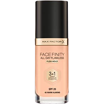 Fondotinta Viso MAX FACTOR X - Face Finity All Day Flawless - 45 Warm Almond