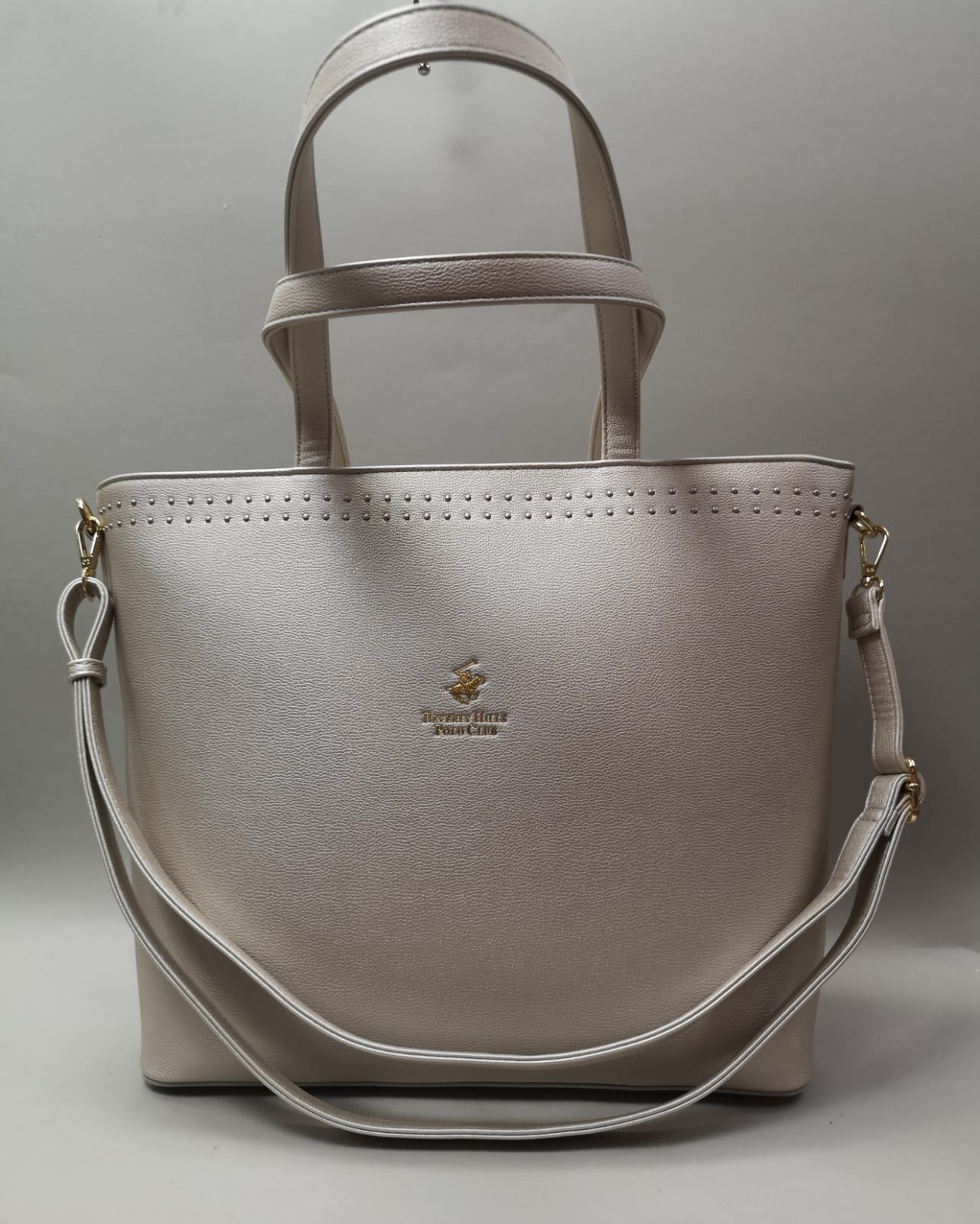borsa a spalla donna di beverly hills polo club bh-3300 cirpia/ bianco/ nero/ oro