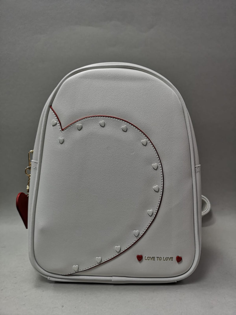 zaino donna della linea love to love cod. LO-142 col. beige,cipria,rosa,bianco,nero