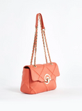borsa a spalla donna di gaudì V3AE-11043 nero/ bianco/ corallo