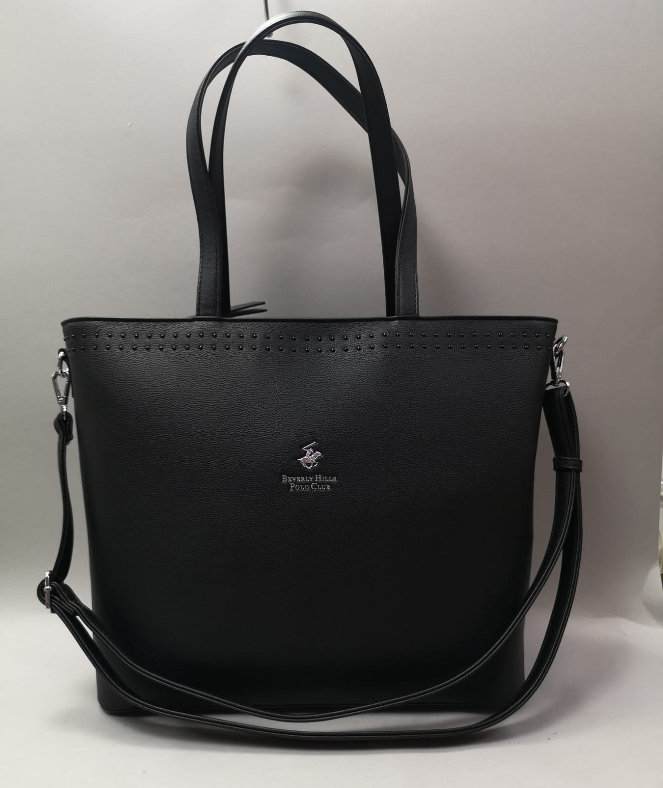 borsa a spalla donna di beverly hills polo club bh-3300 cirpia/ bianco/ nero/ oro