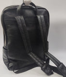 Zaino unisex linea Gemir forma rettangolare nero/ cuoio