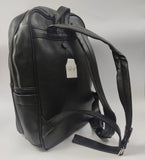 Zaino unisex linea Gemir forma rettangolare nero/ cuoio