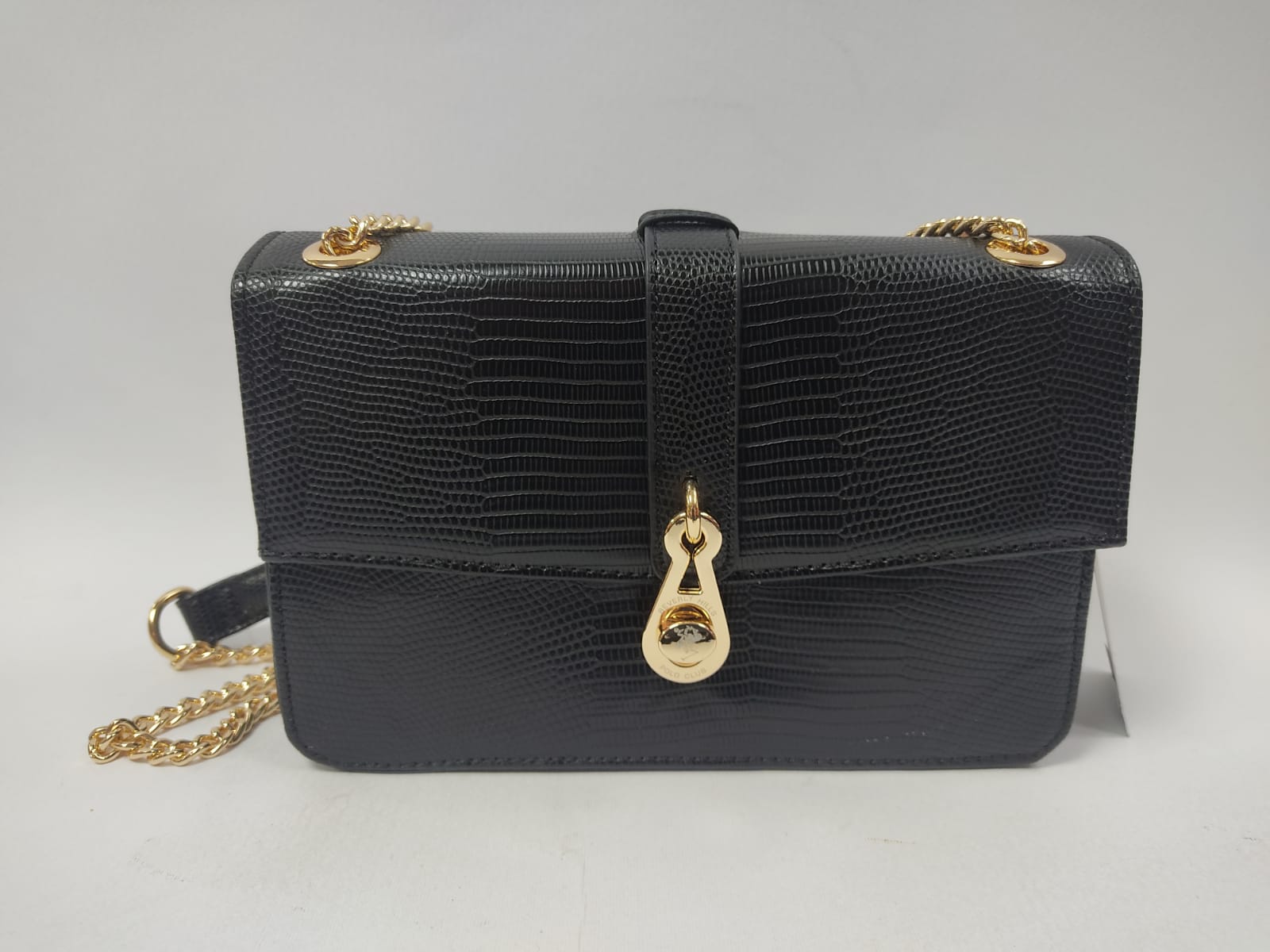 Pochette donna di beverly hills polo club bh-2890 nero/rosso/cipria