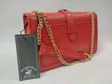 Pochette donna di beverly hills polo club bh-2890 nero/rosso/cipria