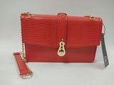 Pochette donna di beverly hills polo club bh-2890 nero/rosso/cipria