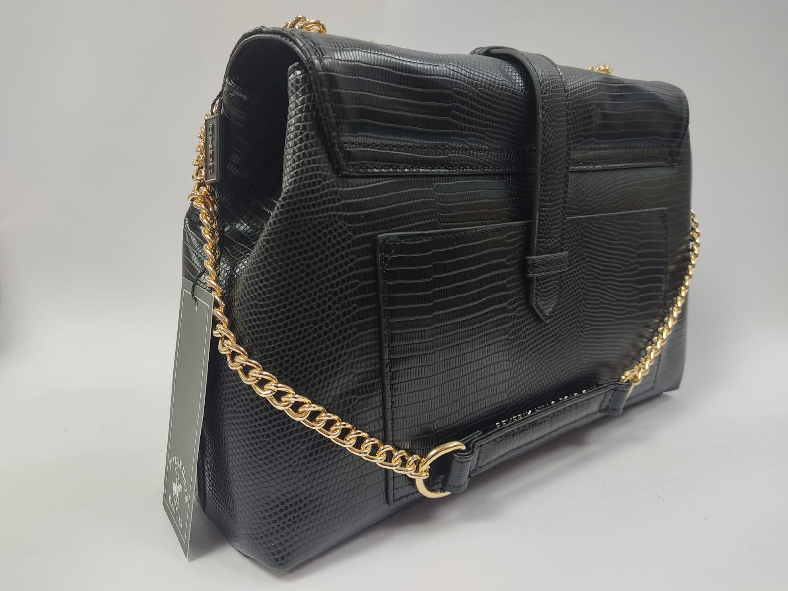 Borsa a tracolla donna di beverly hills polo club bh-2891 nero/cipria/rosso