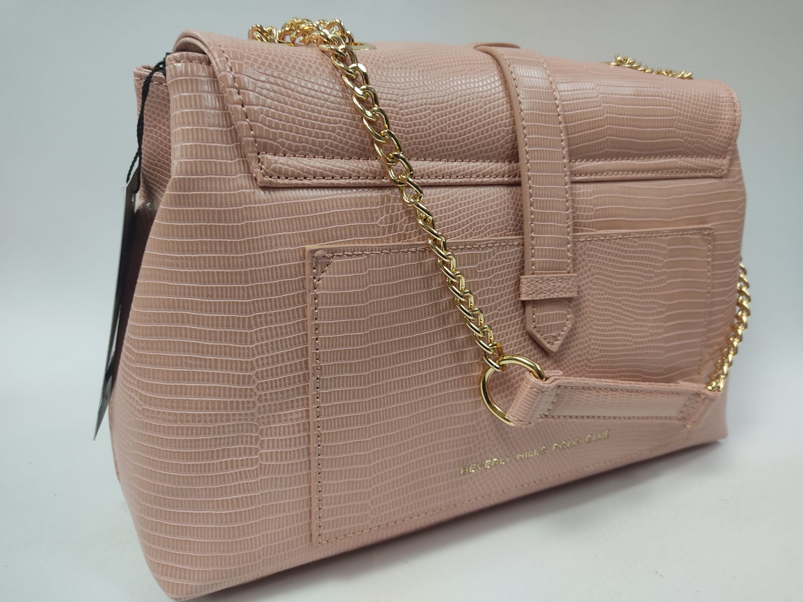 Borsa a tracolla donna di beverly hills polo club bh-2891 nero/cipria/rosso