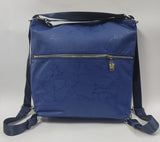 Borsa/zaino donna di beverly hills polo club bh-2805 nero/blu/bianco
