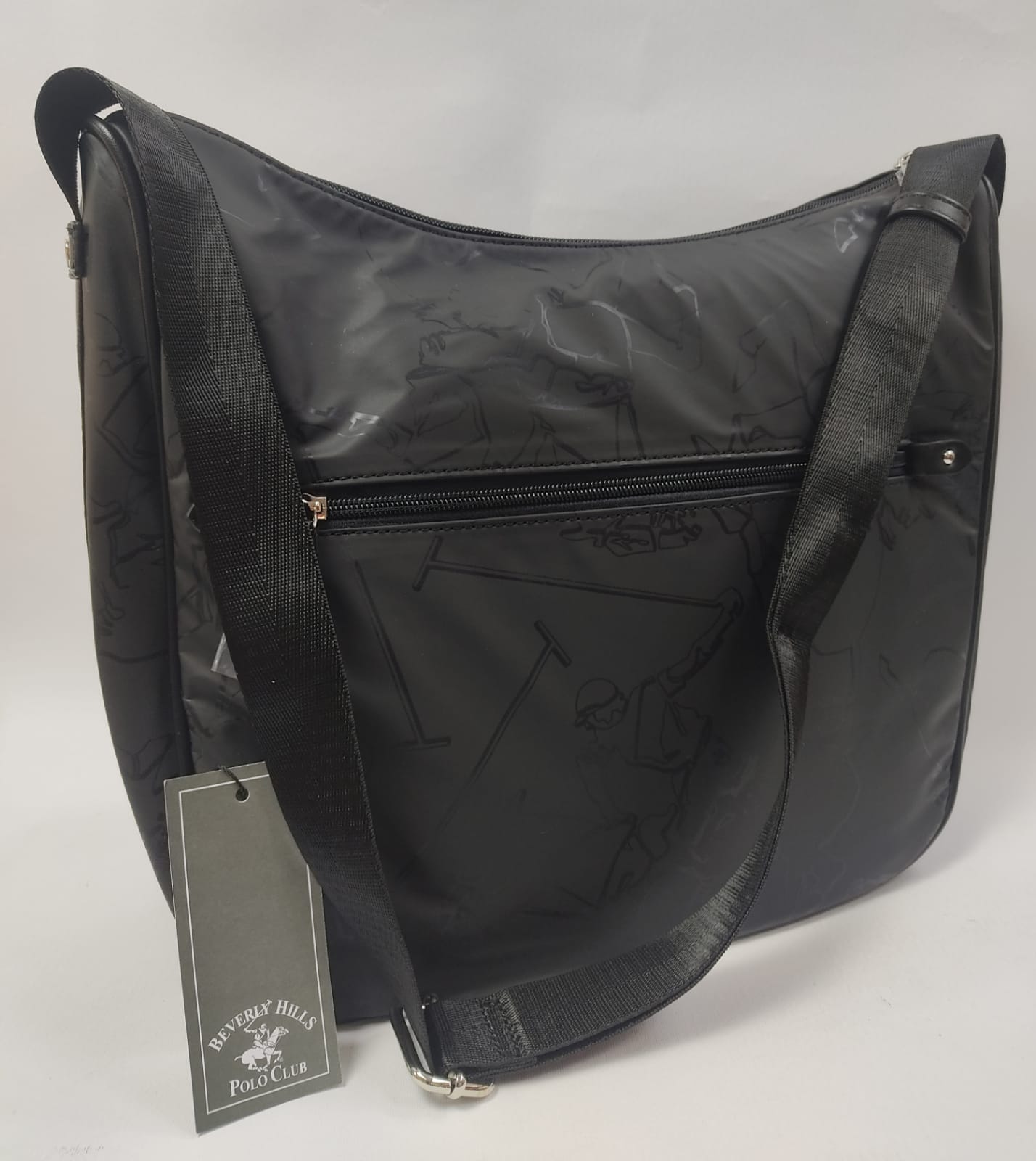 Borsa a spalla donna di beverly hjlls polo club bh-2801blu/ nero