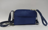 Borsa a travolla donna di beverly hills polo club bh-2806 argento/blu