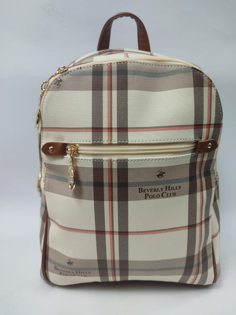 Zaino donna di beverly hills polo club bh-2812 ocra/nero/cuoio