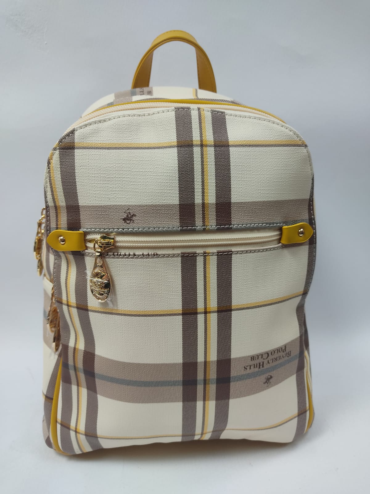 Zaino donna di beverly hills polo club bh-2812 ocra/nero/cuoio