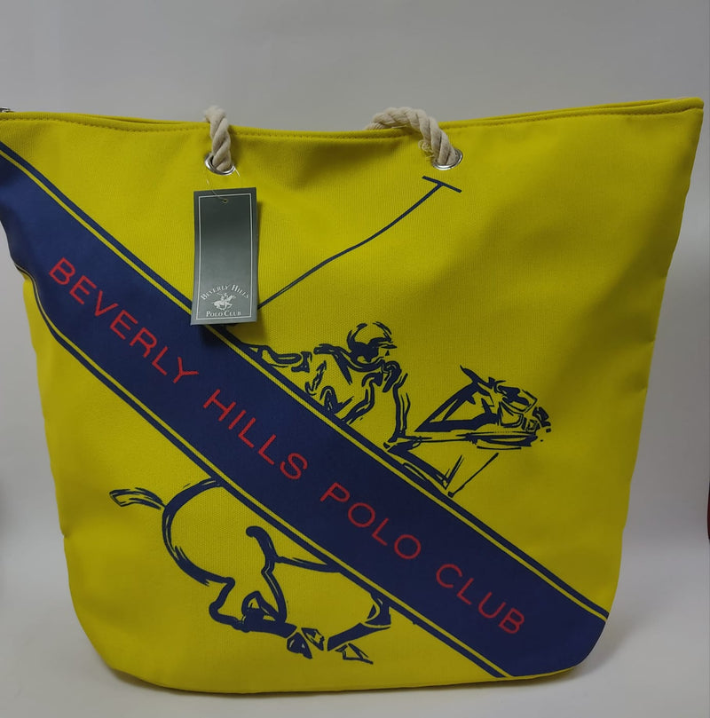 Borsa mare donna di beverly hills polo vlub bh-2951 giallo/beige