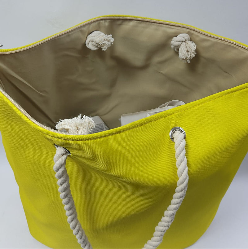 Borsa mare donna di beverly hills polo vlub bh-2951 giallo/beige