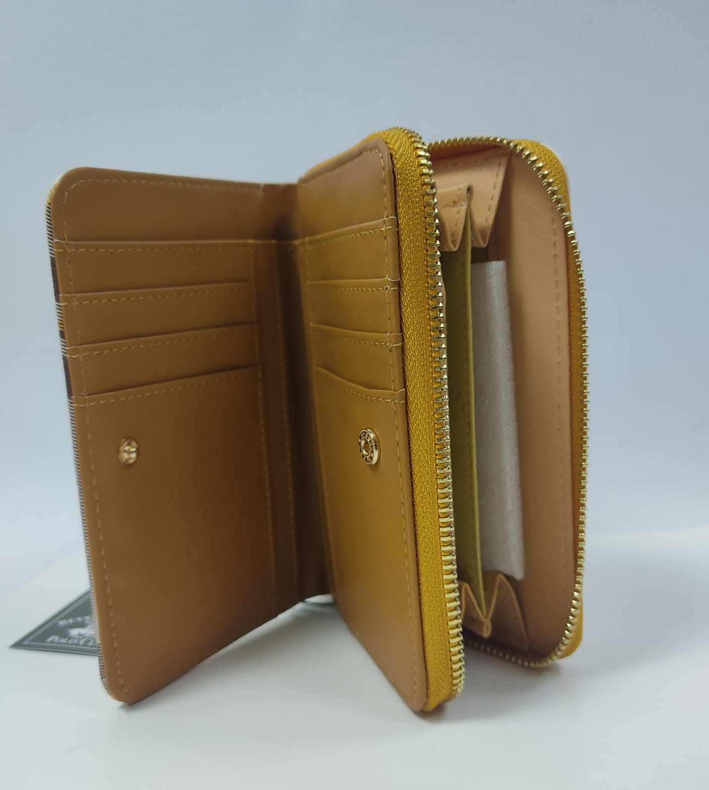 Portafoglio donna di beverly hills polo club bh-2816 nero/cuoio/ocra