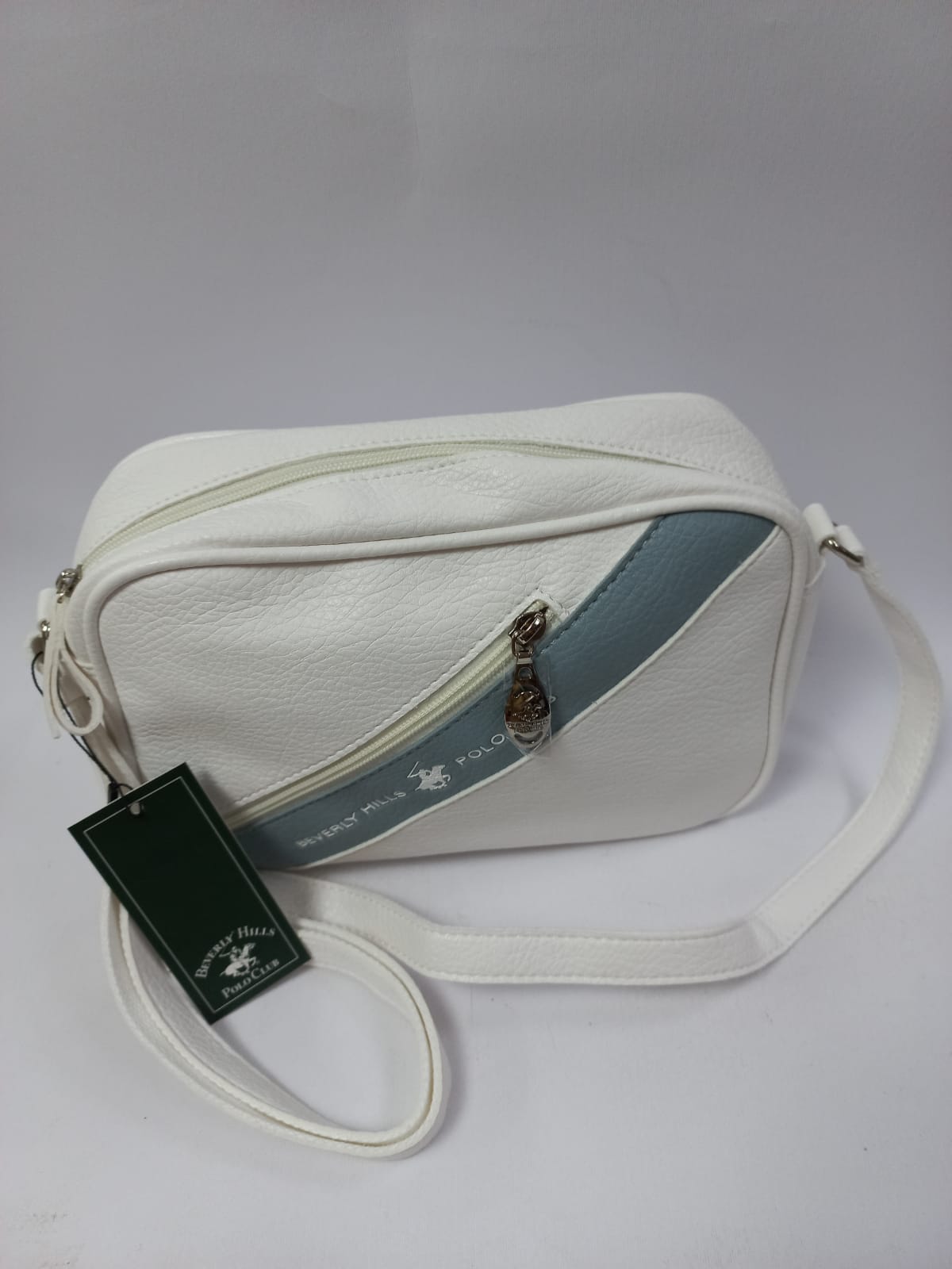 Tracolla donna di beverly hills polo club bh-2926 bianco/ nero/ cipria/ ocra/ marrone/bianca e celeste