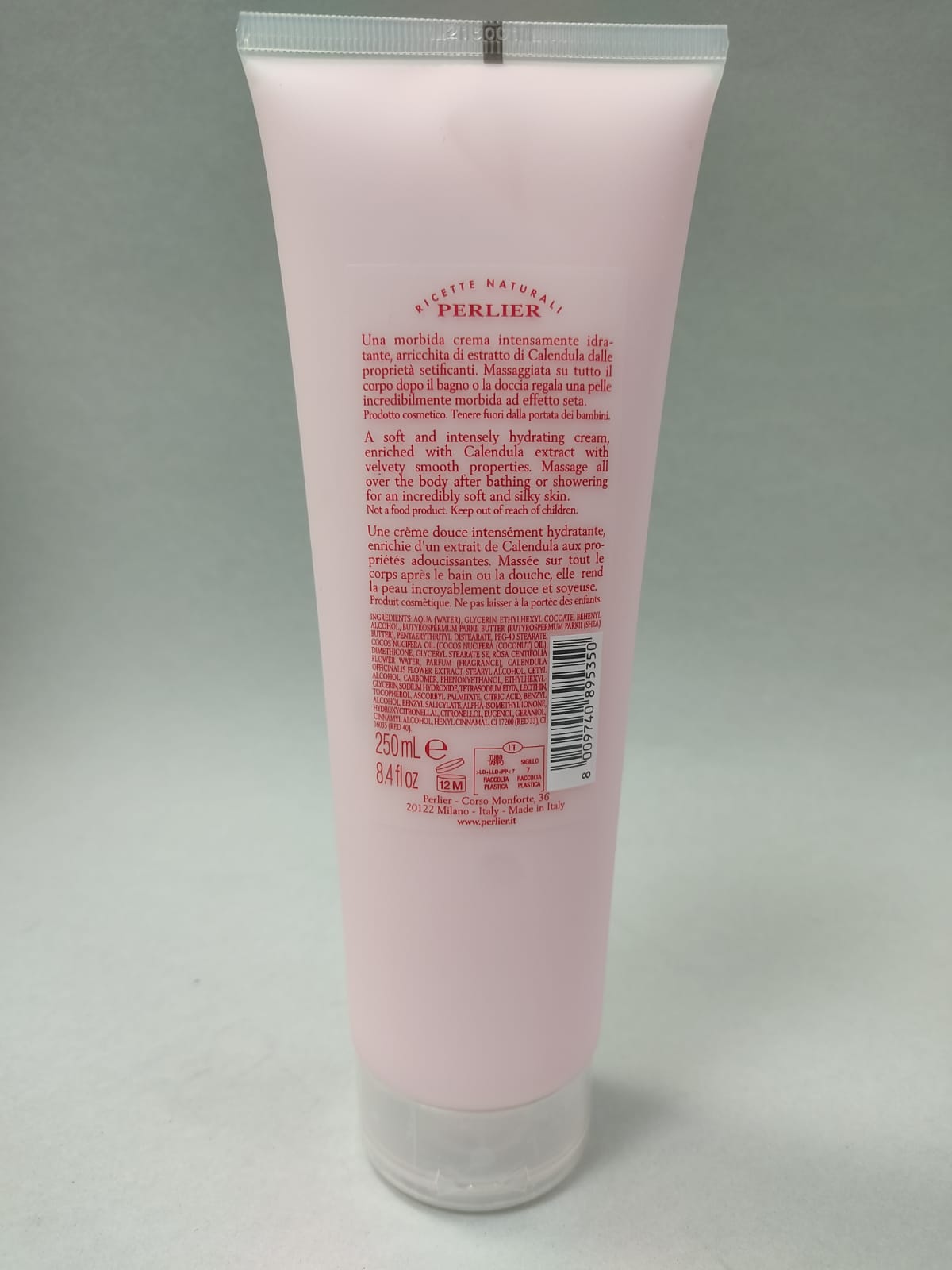 Crema Corpo Idratante PERLIER - IRIS BLU / Muschio Bianco / Fresia / Fior D'arancio/ verbena/ petali di rosa