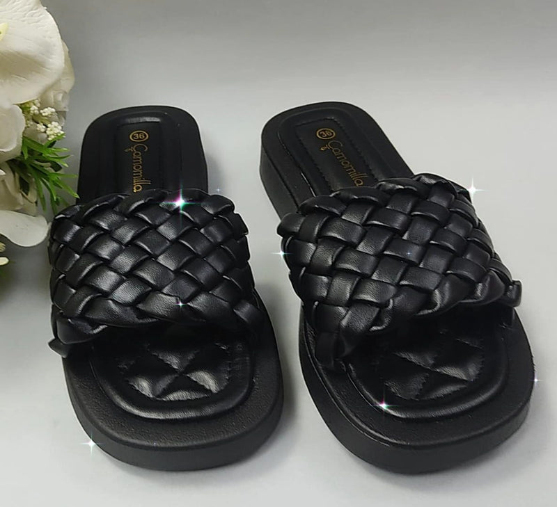 Sliders donna di camomilla milano cod.54263 nero
