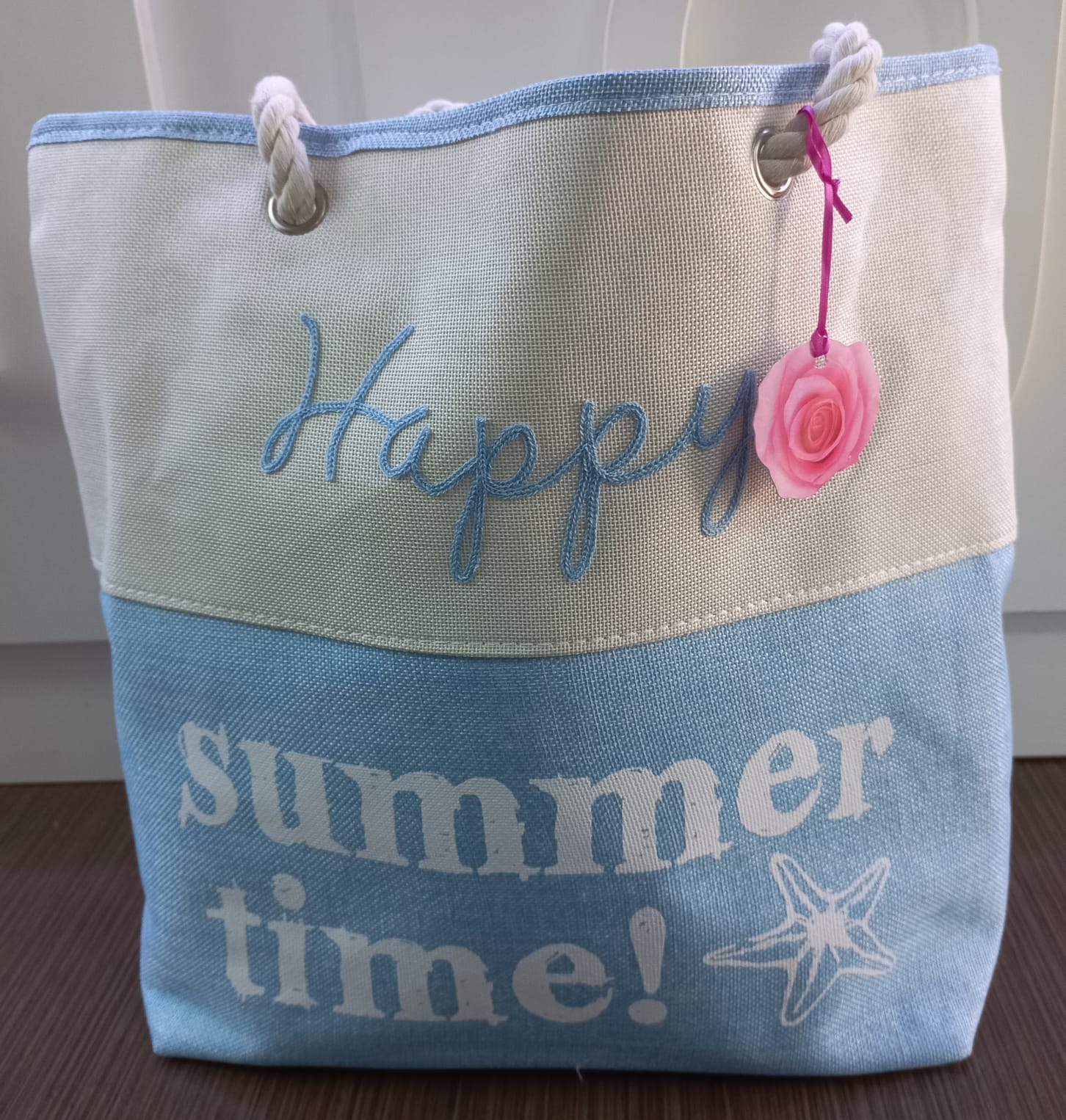 Borsa mare di camomilla milano cod.54418/54419/ 54420 rosa vahine/ blu/ azzurro