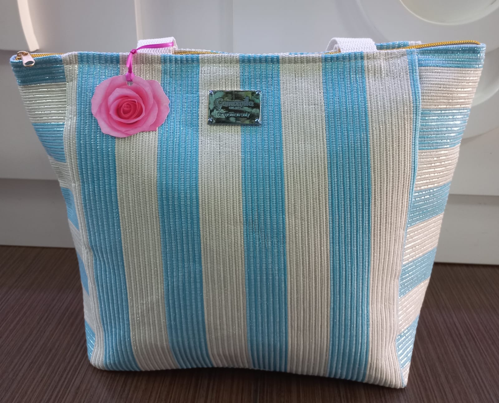 Borsa mare di camomilla milano cod. 54392 azzurro