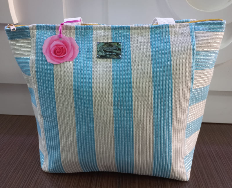 Borsa mare di camomilla milano cod. 54392 azzurro