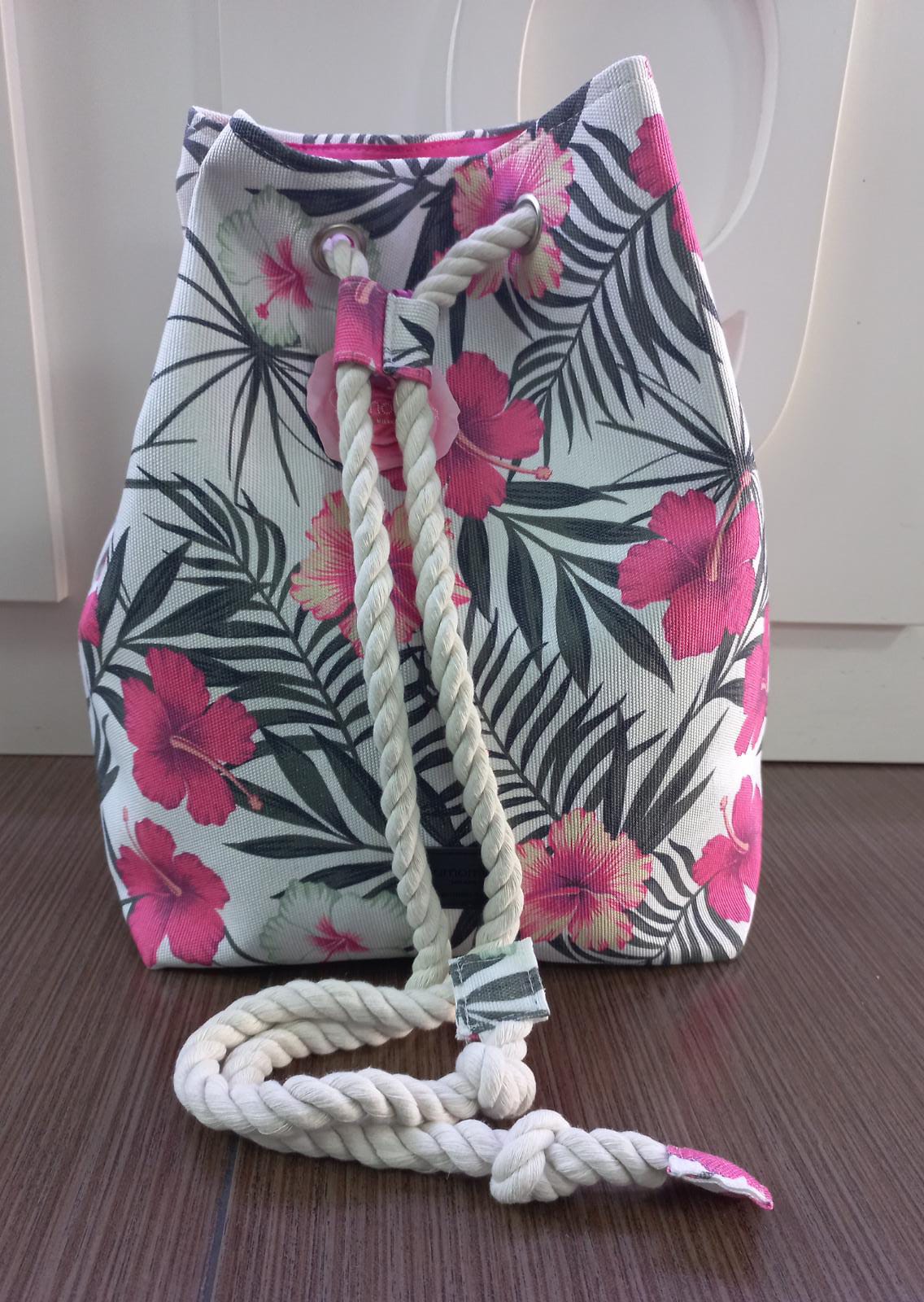 Sacca mare di camomilla milano cod.55490 corallo/ fucsia