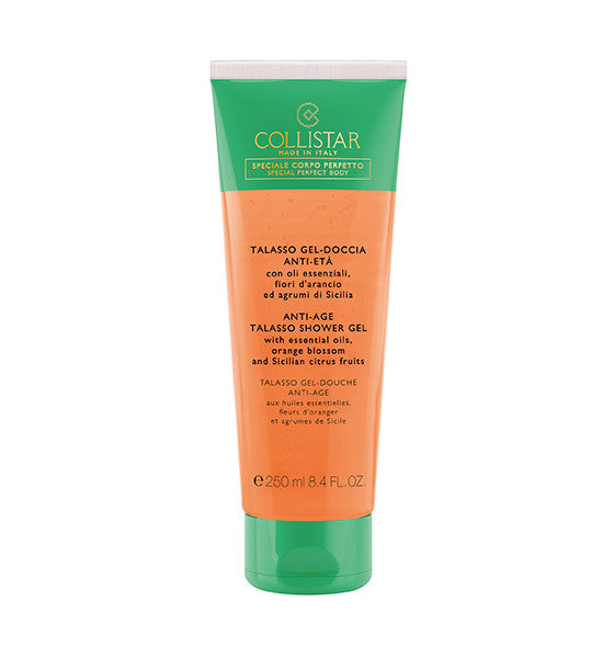 Collistar Talasso Gel Doccia Anti Età Con Oli Essenziali,Fior D'Arancio e Agrumi Di Sicilia 250ml