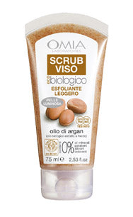 Omia scrub viso olio di argan esfoliante leggero 75ml