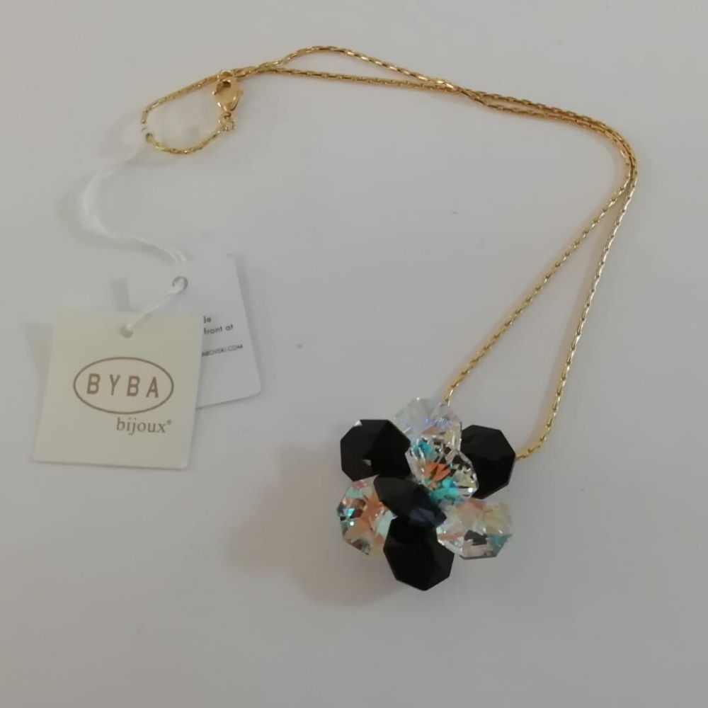 Byba Bijoux Collana con Fiore Swarovski