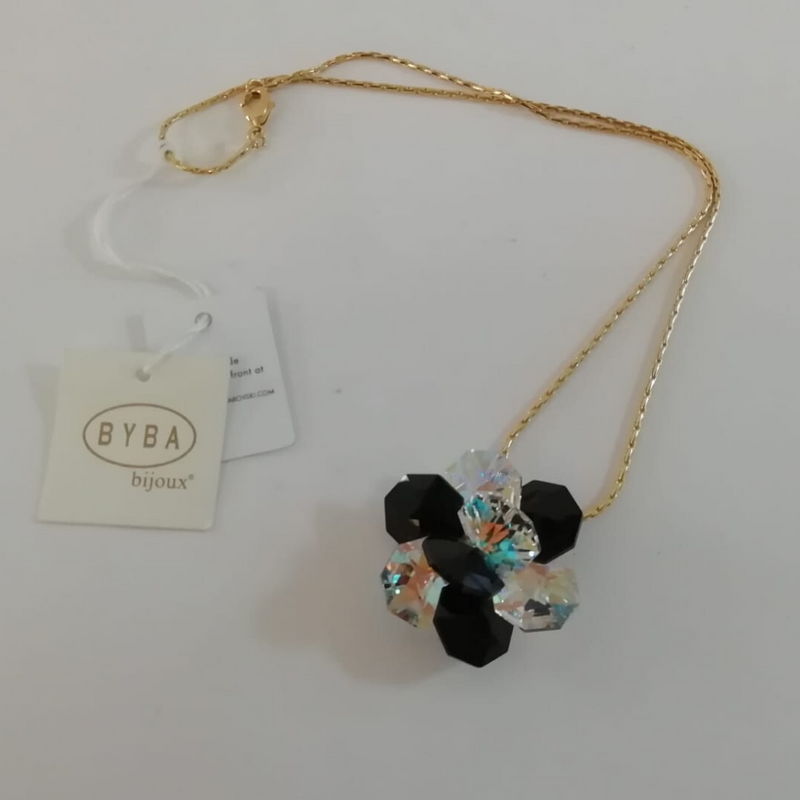 Byba Bijoux Collana con Fiore Swarovski