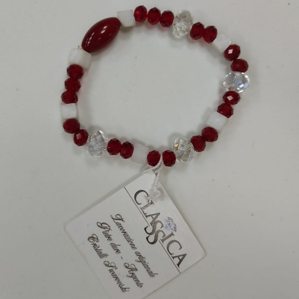 Classica Bracciale Rosso con swarovski
